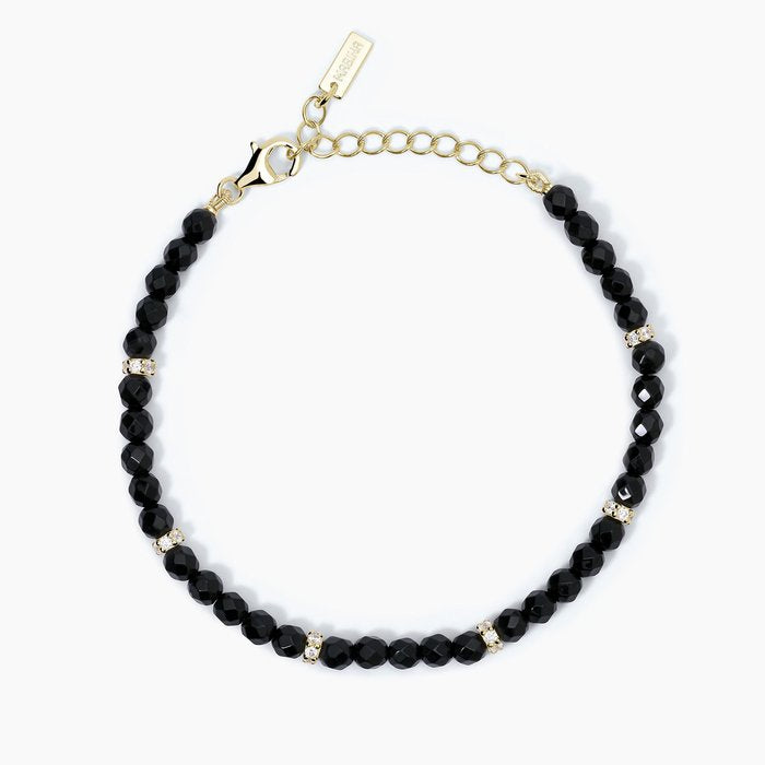 Bracciale in argento con agata nera COLOR CODE