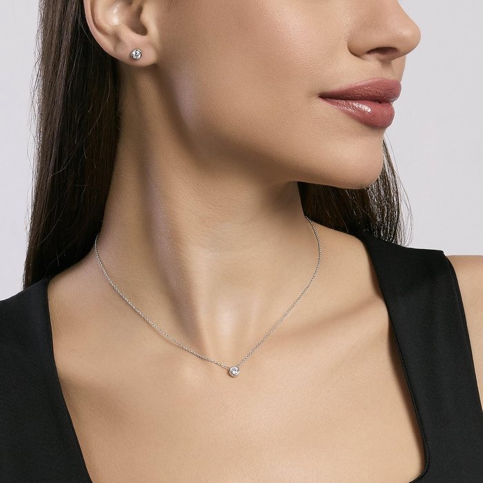 Orecchini punto luce in argento SHINY