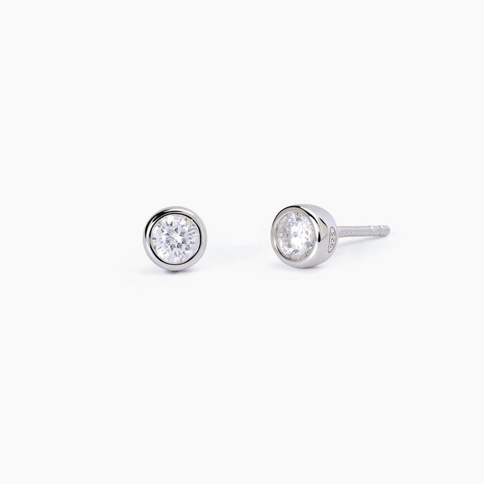 Orecchini punto luce in argento SHINY