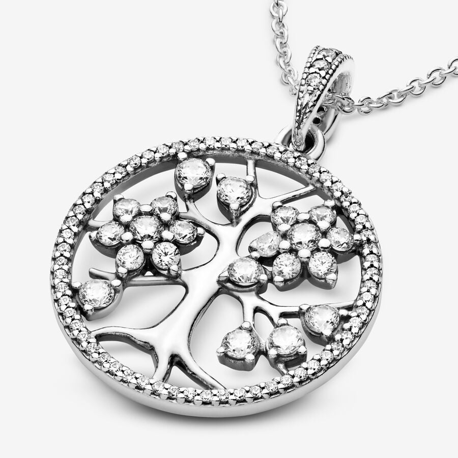 Collier arbre généalogique pavé