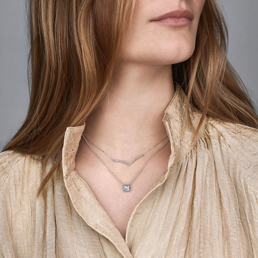 Square Light Point Necklace