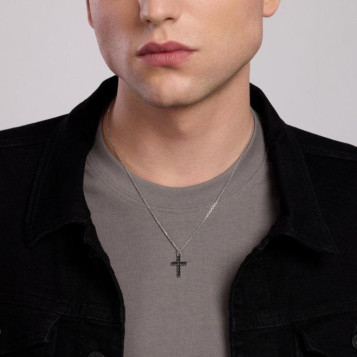 MYSTICAL Cross Pendant Silver Necklace