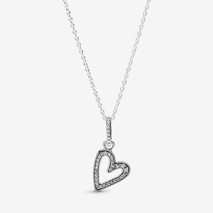 Drawn Heart Necklace