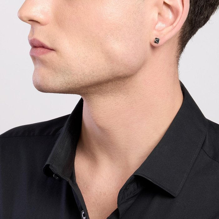 Boucle d'oreille mono argent MONOMANIA