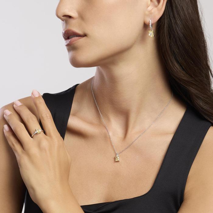 Anello in argento con zircone Lemon BATTITO