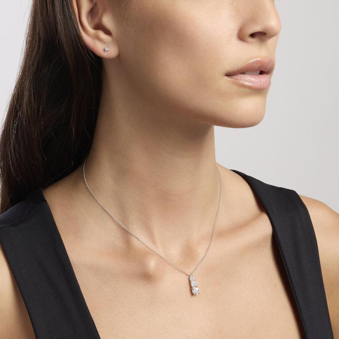 Boucles d'oreilles en argent BRILLANT avec point lumineux