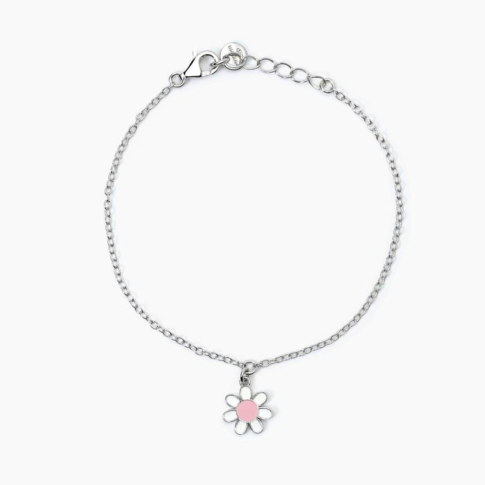 Bracciale in argento con margherita DAISY
