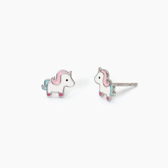 Boucles d'oreilles licorne en argent LICORNE MAGIQUE