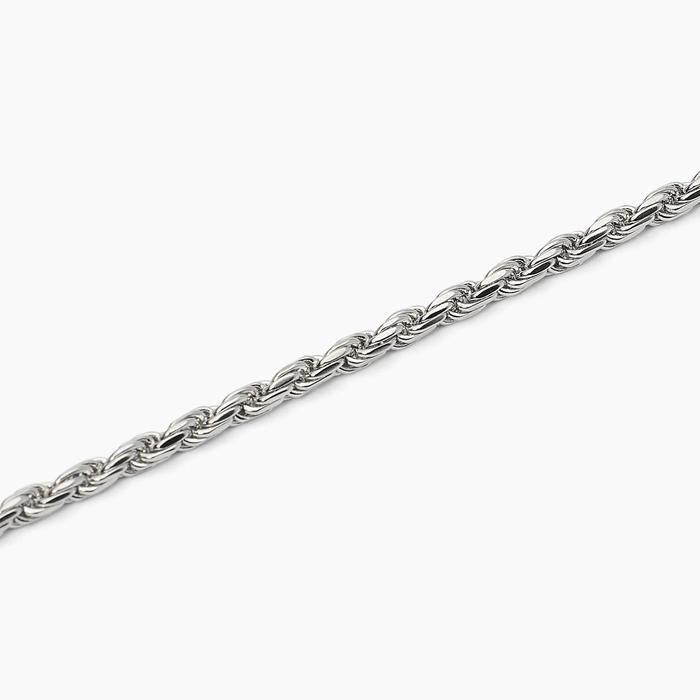 Bracelet en argent avec chaîne en corde EVERY DAY