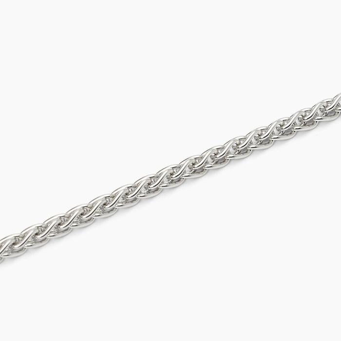 Silver bracelet with wheat chain EVERY DAY