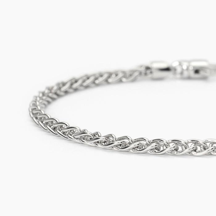 Silver bracelet with wheat chain EVERY DAY