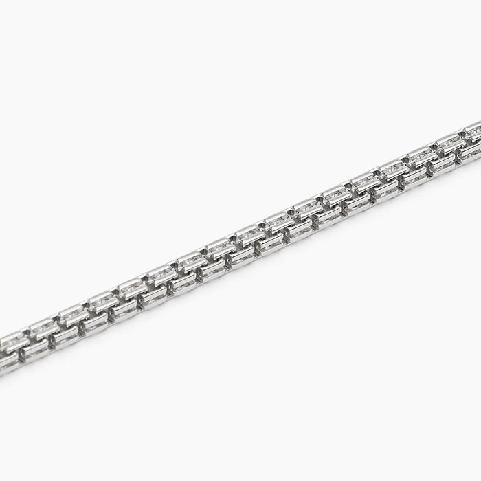 Bracciale in argento con catena veneta BOX