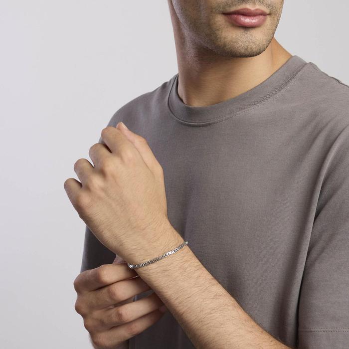 Bracciale in argento con catena veneta BOX