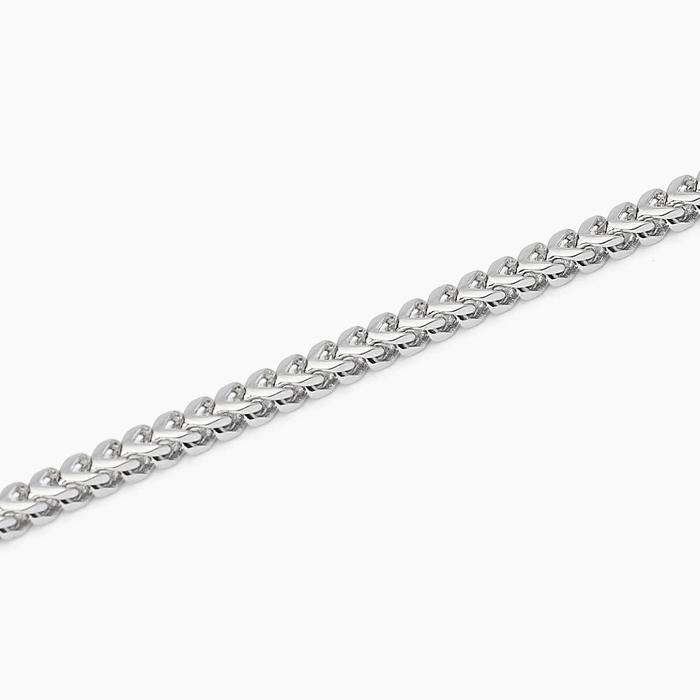 Bracciale in argento con catena franco V-SHAPE