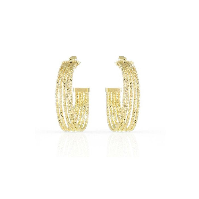 Gold plated bronze earring
