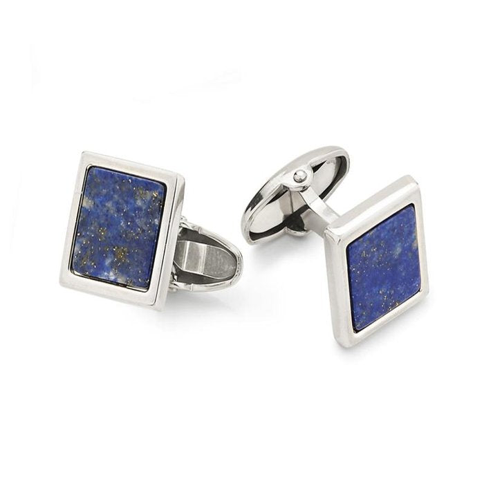 Gemelli in argento bianco