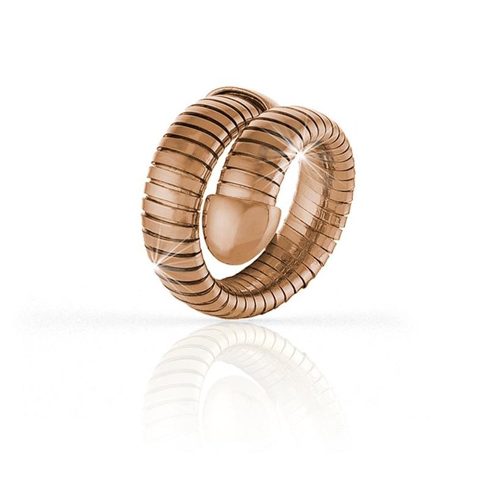 Tubogas pink bronze ring