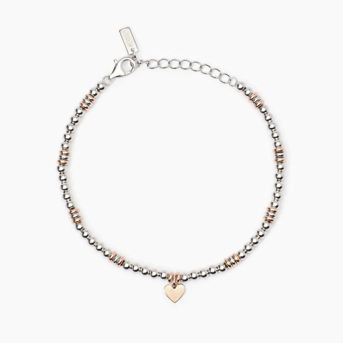 Bracelet Little Mix Heart en argent plaqué or rose