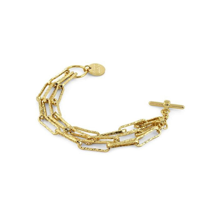 Bracciale in bronzo dorato