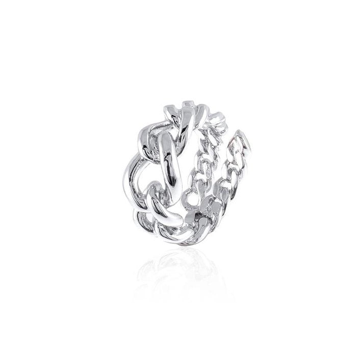 Silver plated bronze ring