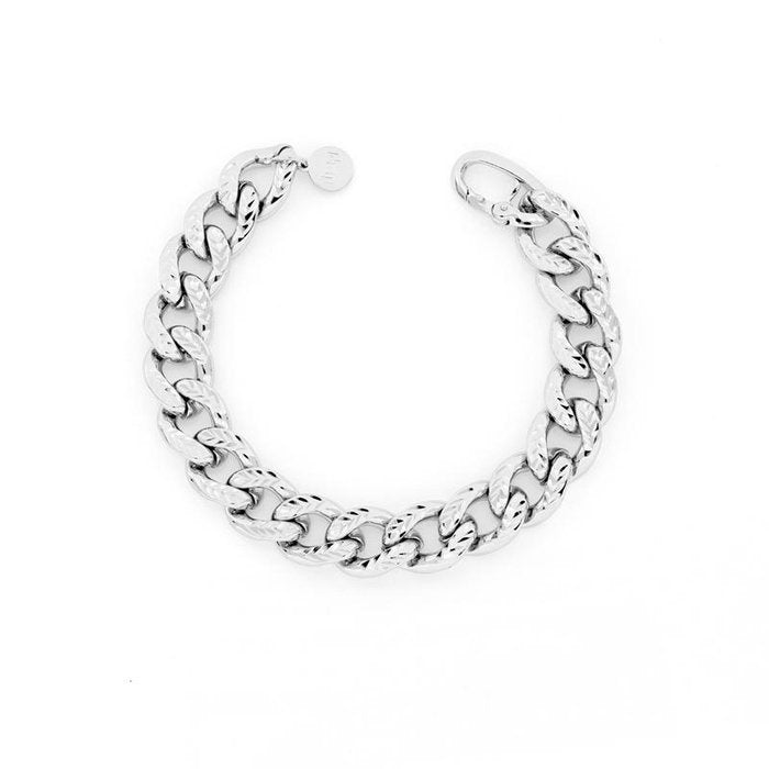 Bracciale in bronzo argentato