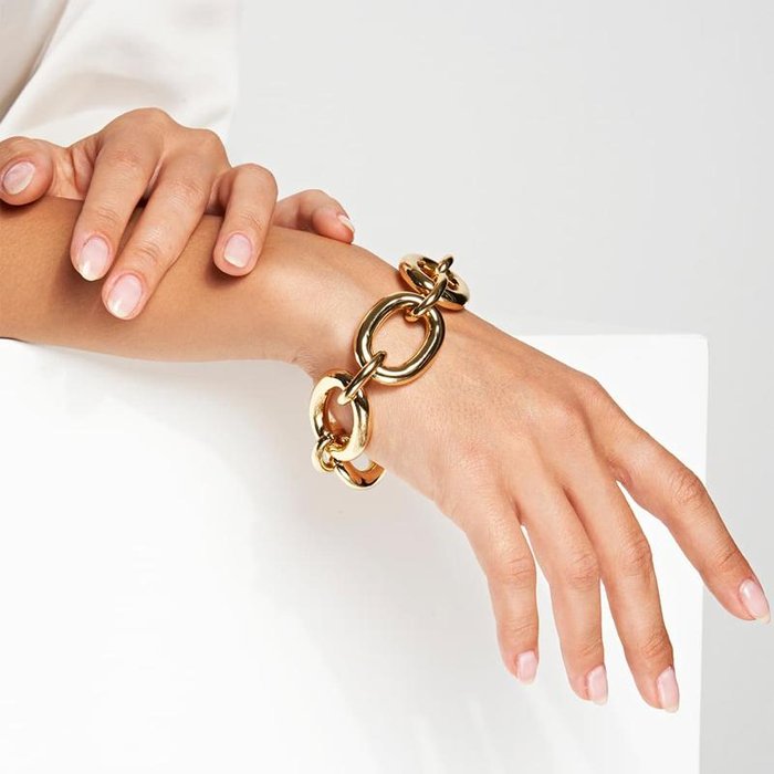 Bracciale in bronzo dorato