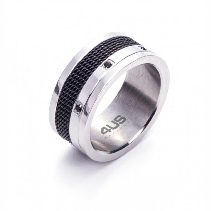 Black zirconia band ring