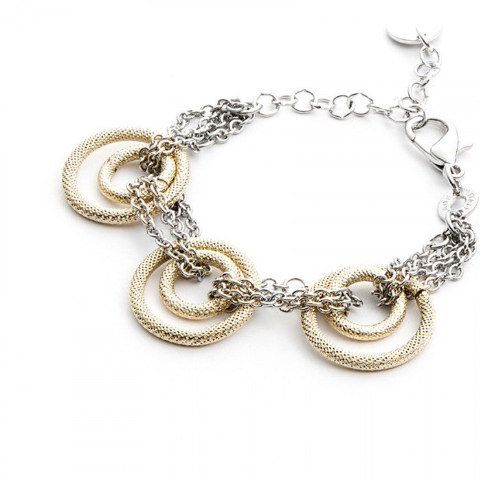 Gold circle bracelet
