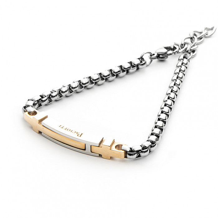 Rose gold tubular bracelet