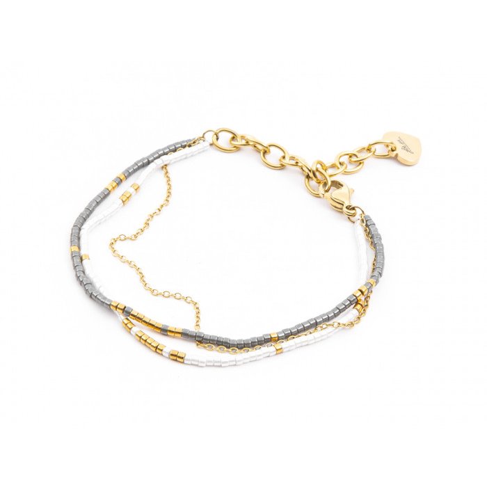 Bracelet de perles multi-rangs
