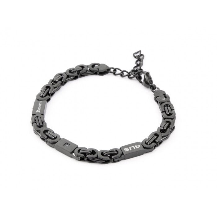 Black flat mesh bracelet