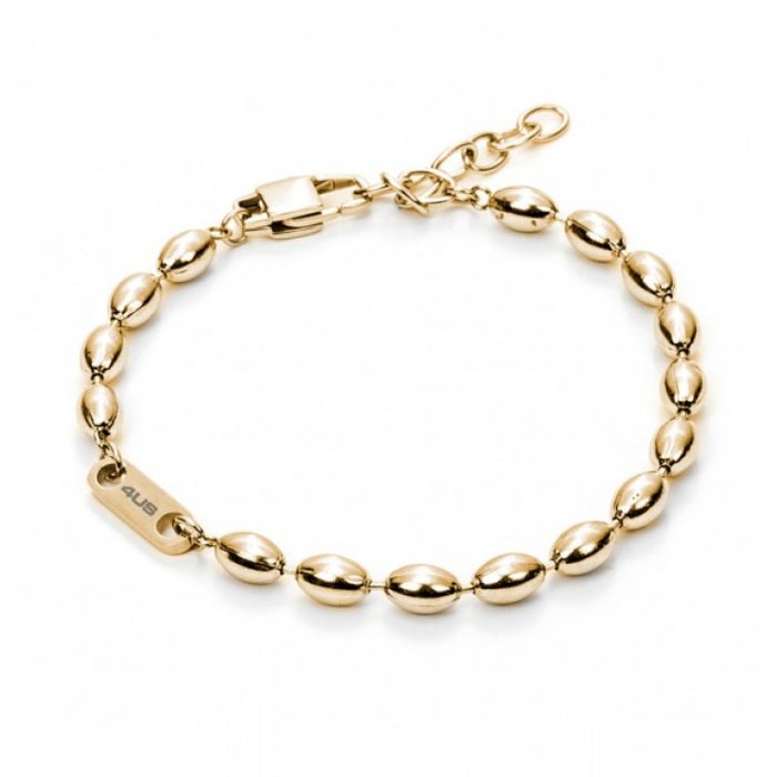 Bracciale maglia chicchi laminato