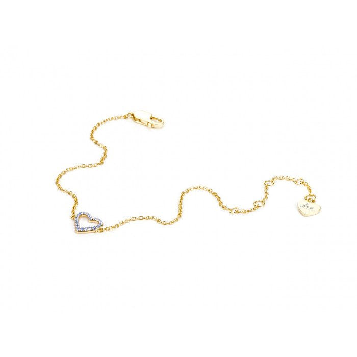 Heart laminated bracelet