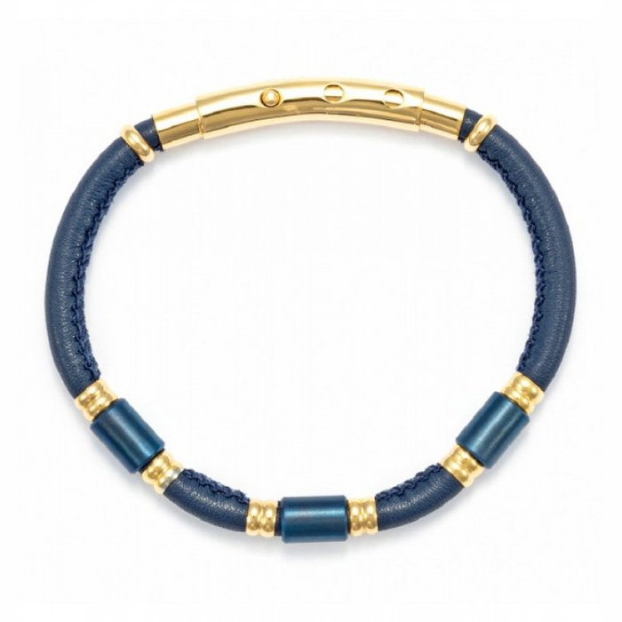 Bracciale Pelle e Inserti
