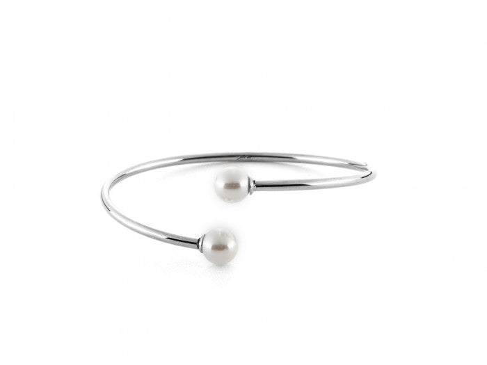 Rigid pearl bracelet