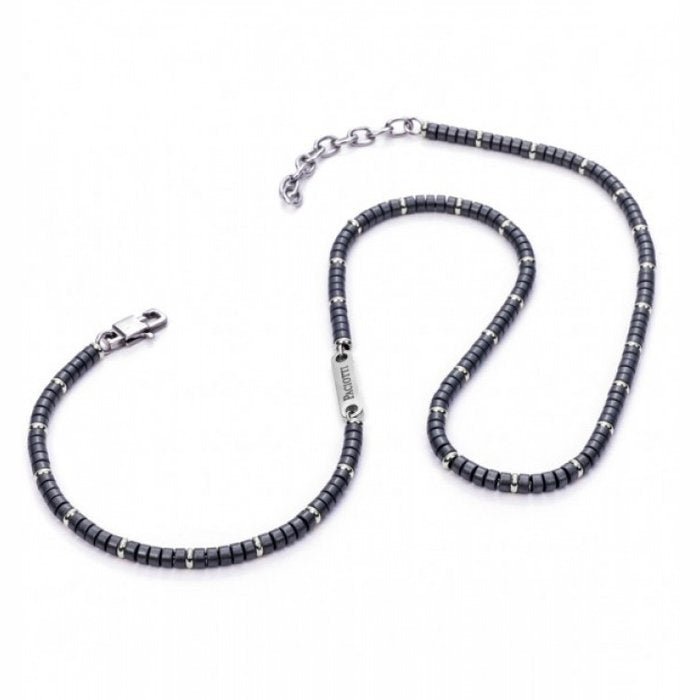 Hematite washer necklace