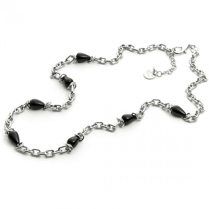 Black stone necklace