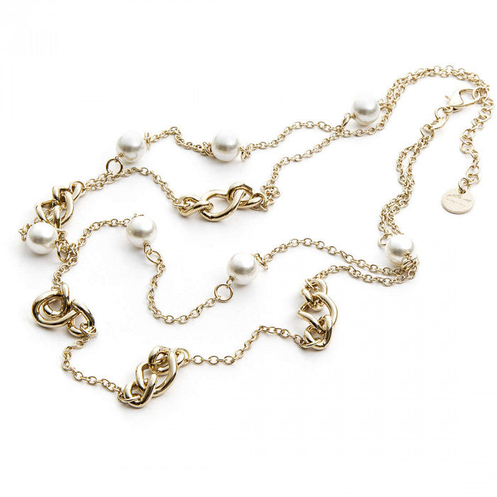 Collana gold pearl