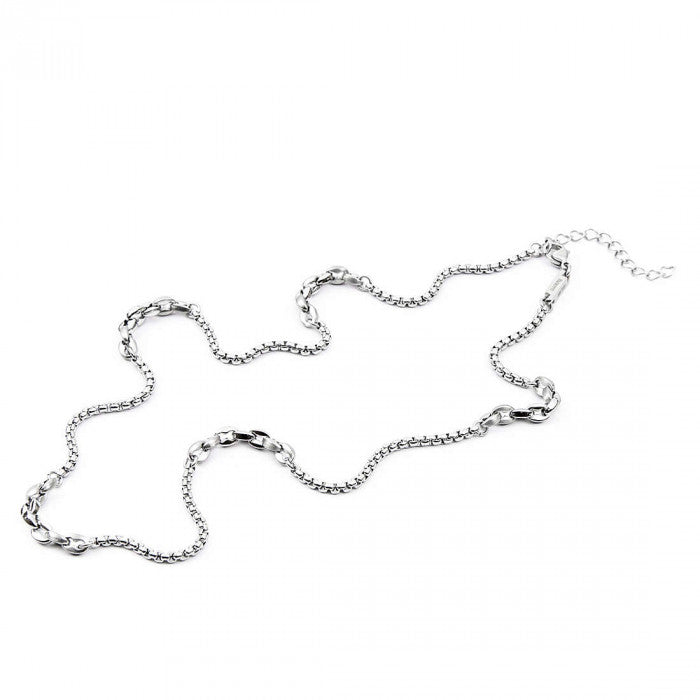 Collana con maglie alternate