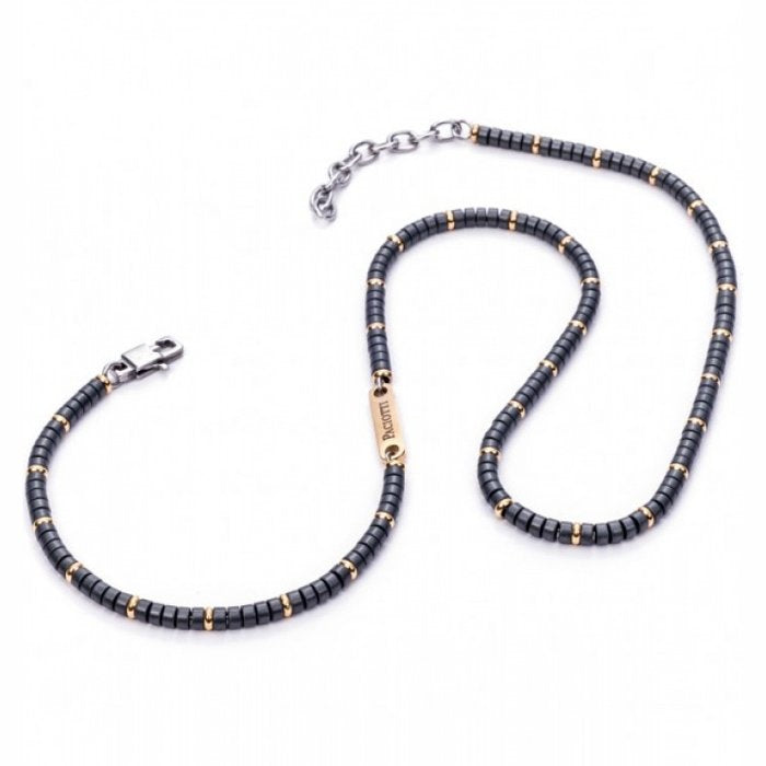 Hematite washer necklace