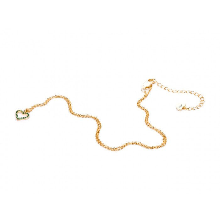 Laminated heart pendant necklace