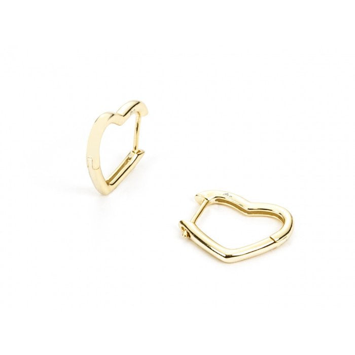 Heart Hoop Laminated Earrings