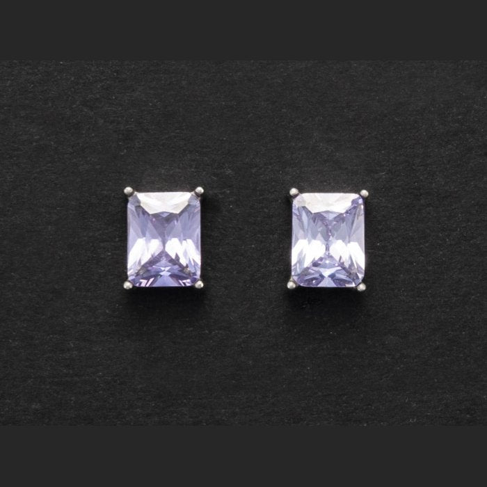 Purple light point earrings