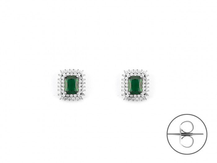 Green Zircon Earrings