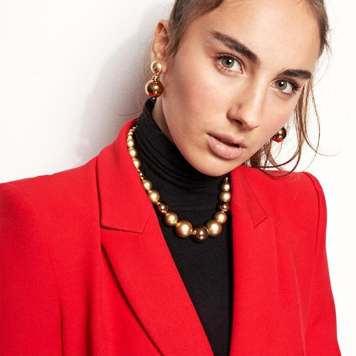 Chocolate Bronze Boule Necklace