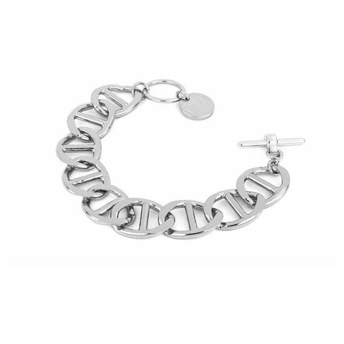 Traversino bracelet in silver-plated bronze