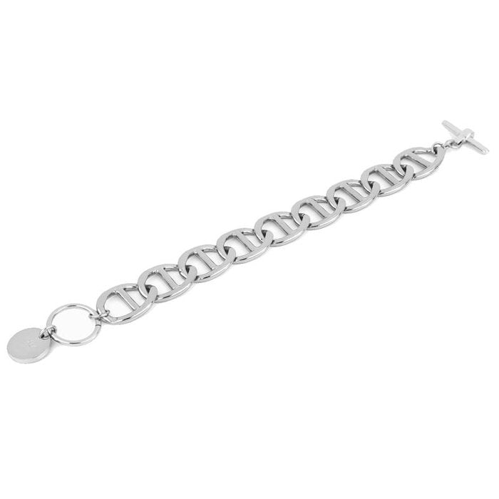 Traversino bracelet in silver-plated bronze