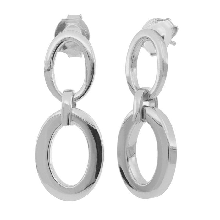 Silver plated bronze earrings