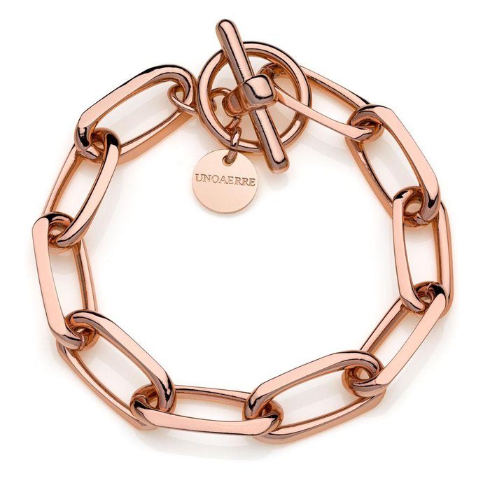 Bracelet in rose gold plated bronze forzatina chain