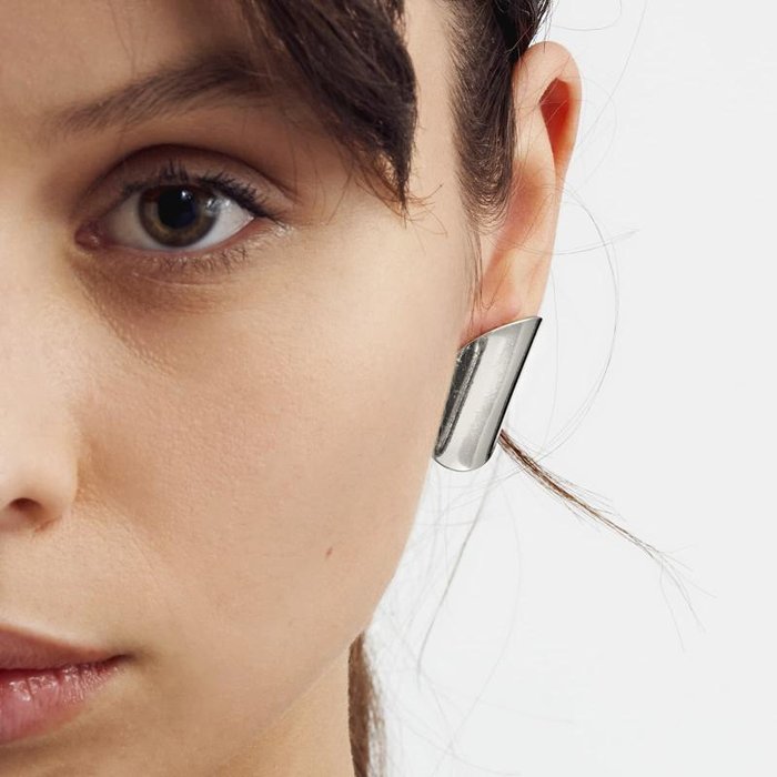 Onda Silver Bronze Earrings